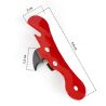 Відкривачка універсальна 2в1, металева, червона
