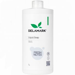 Delamark, Свіжі нотки, 1 л, Рідке мило, екологічне, запаска