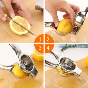 Ручна соковижималка для цитрусових з нержавіючої сталі, 200 мм