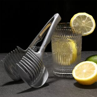 Кухонний тримач для безпечної нарізки фруктів та овочів, металевий