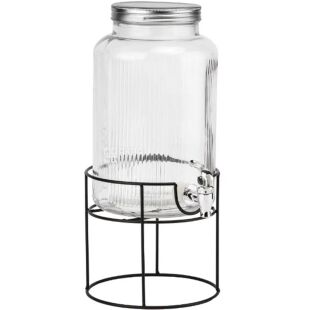 ViO GWT-03, 5,5 л, Стеклянный диспенсер для напитков на металлической подставке