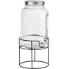 ViO GWT-03, 5,5 л, Стеклянный диспенсер для напитков на металлической подставке