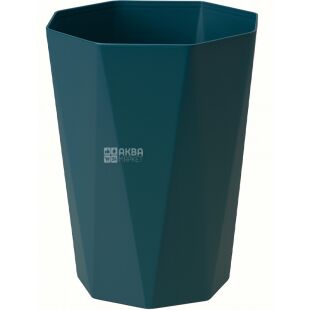 ViO, 8 л, Кошик для паперів пластиковий, темно-зелений 