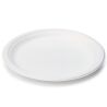 Lux, Тарілка пластикова закусочна овальна, 50 шт., 260 х 190 мм, біла