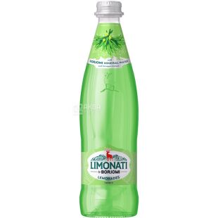 Borjomi Limonati, 0,5 л, Напиток газированный сокосодержащий Груша Боржоми, стекло