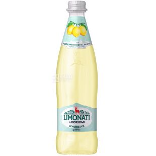 Borjomi Limonati, 0,5 л, Напиток газированный сокосодержащий Цитрус Боржоми, стекло
