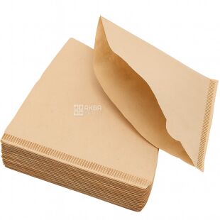 Фільтр-пакети №2 для заварювання кави в крапельній кавоварці, конусні, паперові, 50 шт.