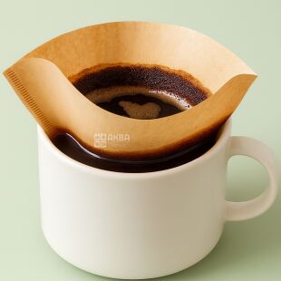 Фильтр-пакеты №2 для заваривания кофе в капельной кофеварке, конусные, бумажные, 50 шт.