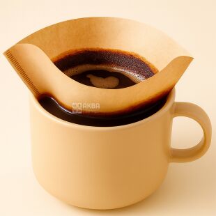 Эко-фильтр №4 для заваривания кофе в чашке, бумажные, 50 шт.