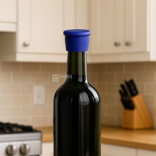  ViO, Крышка многоразовая силиконовая для винных бутылок, фиолетовая, 1 шт.