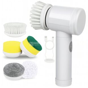 Щетка для уборки 5 в 1, аккумуляторная, белая