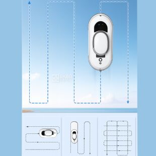 Робот для миття вікон з пультом управління, білий