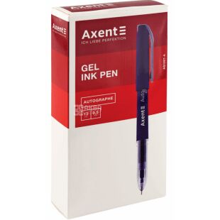 Axent Autographe, Ручка гелевая синяя, упаковка 12 шт
