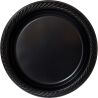 Промтус, Тарілка пласка пластикова, преміум, чорна, 220 мм, упаковка 50 шт.