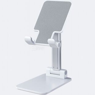 Тримач для телефона, пластиковий, білий