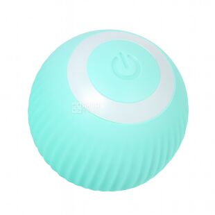 Інтерактивна іграшка для котів Розумний м'яч, бірюзовий