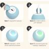 Интерактивная игрушка для кошек Умный мяч, бирюзовый