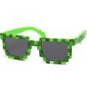 Декоративные очки Пиксель для детей и взрослых, зеленые
