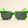 Декоративні окуляри Піксель для дітей та дорослих, зелені