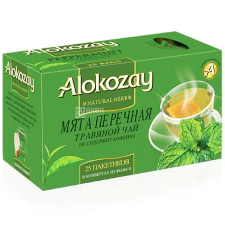 Alokozay, 25 pcs, herbal tea, Peppermint