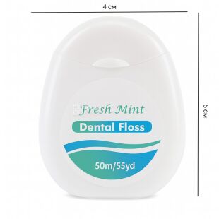 Fresh Mint, Зубна нитка з м’ятним смаком, 50 м