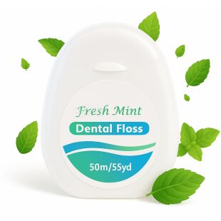Fresh Mint, Зубна нитка з м’ятним смаком, 50 м