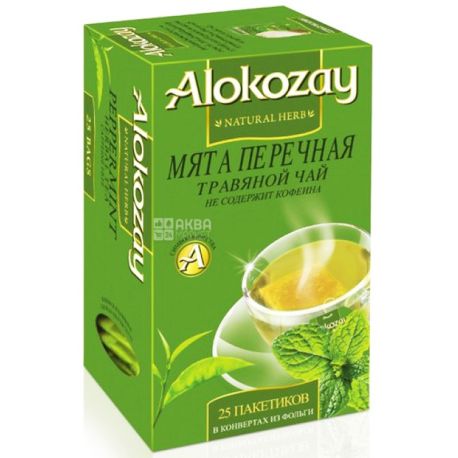 Alokozay, 25 шт., чай трав'яний, М'ята перцева