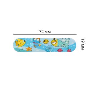 Пластир дитячий з малюнками, 100 шт., в асортименті, 72 мм х 19 мм