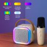 Бездротова портативна колонка караоке з мікрофоном та підсвічуванням
