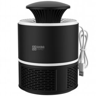 Лампа-ловушка от комаров и насекомых с УФ-лампой, USB, черная