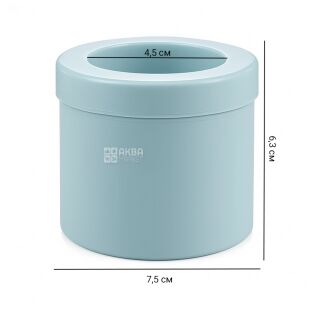 Силиконовая цилиндрическая форма для льда, голубая