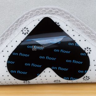 Антискользящая наклейка для ковров, черная, 1 шт.