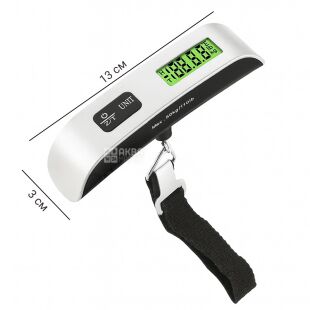 Электронные весы для багажа с LED-дисплеем, 50 кг