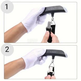 Электронные весы для багажа с LED-дисплеем, 50 кг