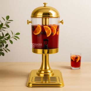 ViO JBD-02, 8 л, Диспенсер для напитков с подставкой, золотистый