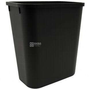 ViO, 8 л, Кошик для паперів, пластиковий, чорний