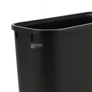 ViO, 8 л, Кошик для паперів, пластиковий, чорний