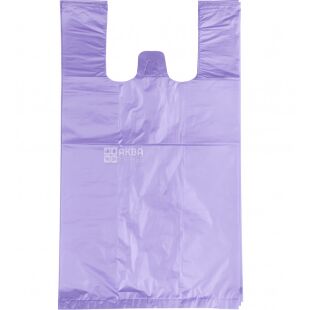 Пакет - майка, 200 шт., 28х48 см, фіолетовий