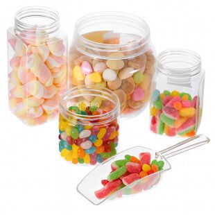 Набір совків для сипучих продуктів, 12 шт., акрилові, 110 х 30 мм