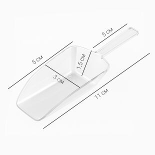 Набор совков для сыпучих продуктов, 12 шт., акриловые, 110 х 30 мм