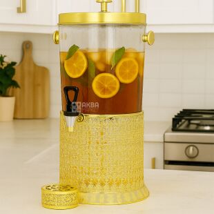 ViO JBD-05, 8 л, Диспенсер для напитков с подставкой, золотистый