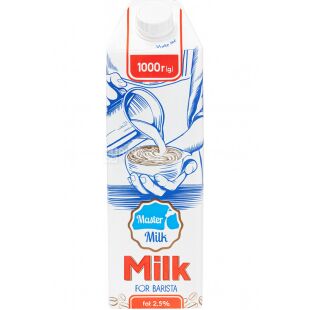 Master Milk, 1 л, Молоко Бариста, ультрапастеризованоое, 2,5%