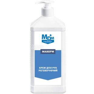 MDM, 1 л, Крем для рук антисептический Манорм, регенерирующий