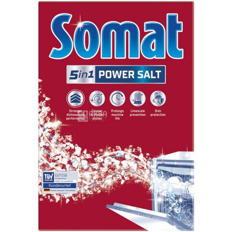 Somat, 5 Performance, 1,5 кг, Соль специальная для посудомоечных машин