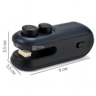 Запаиватель пакетов 2-в-1 с резаком, аккумуляторный, черно-синий