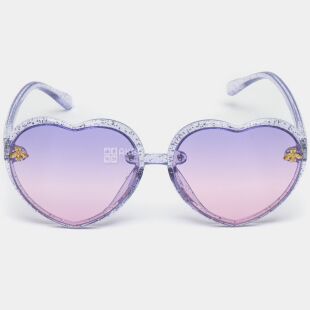 Декоративные очки Сердечка для детей, фиолетовые, пластиковые
