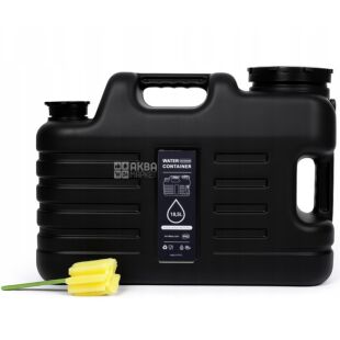 Бутель Каністра 18,5 л для води з краном та ручкою, чорний, ViO PET-TB 18.5L