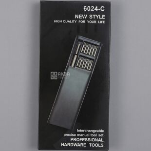 Набор магнитных отверток для гаджетов, 24 шт., в пластиковом пенале