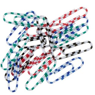 Buromax, 100 шт., 28 мм, скрепки канцелярские, Зебра, м/у