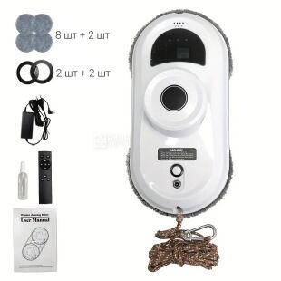 Робот для миття вікон з пультом управління, білий